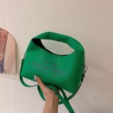 5A Women's Simple Versatile The Mini Sack Bag Green