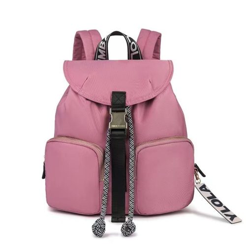 5A Large Capacity Pocket Nylon Backpack Pink