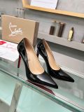 5A Women's MISS Z 85-105 Pointed Toe Stiletto Heels Court Shoes Patent Leather Pumps（Red Bottom）