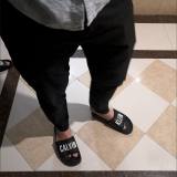 5A Casual Slide Slippers Black