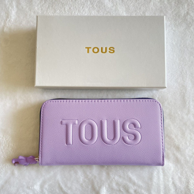 5A Simple Solid Color Brenda Wallet Purple