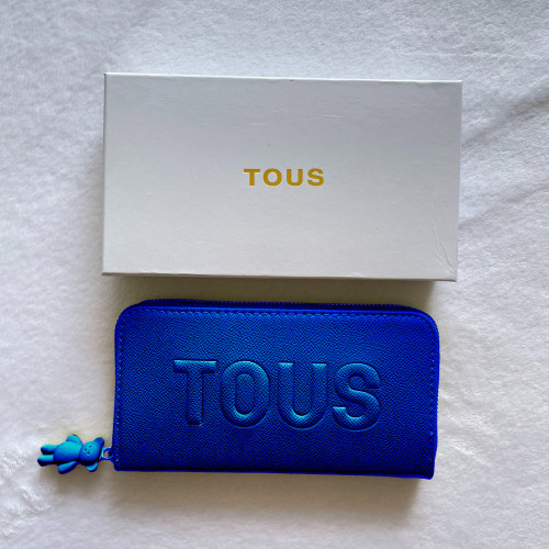 5A Simple Solid Color Brenda Wallet Blue