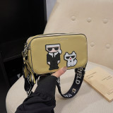 Women's Wide Shoulder Strap Crossbody Bag Shoulder Bag Colorful 46130