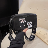 Women's Wide Shoulder Strap Crossbody Bag Shoulder Bag Colorful 46130