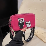 Women's Wide Shoulder Strap Crossbody Bag Shoulder Bag Colorful 46130