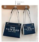 5A Women's The Denim Chain Tote Bag