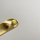 5A Ease Bubble Slide Sandals Beige Rubber Flip Flops