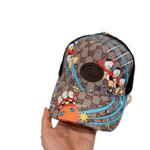 5A Donald Duck Print Baseball Cap-Limited Edition Luxury Hat 648843 4HACR 8465