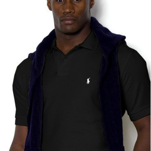 5A Classic Fit Short Sleeve Polo Shirt - Black