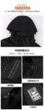 5A Reflective Detachable Hood Windbreaker & Cycling Jacket - Recycled Polyester Waterproof