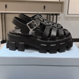 Monolith Padded 55mm Sandals Black