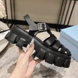 Monolith Padded 55mm Sandals Black