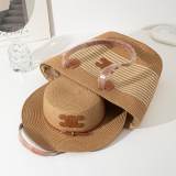 5A Raffia Handbag And Wide-Brimmed Hat