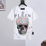 5A Summer Men's Diamond Skull Short Sleeve T-Shirt 741