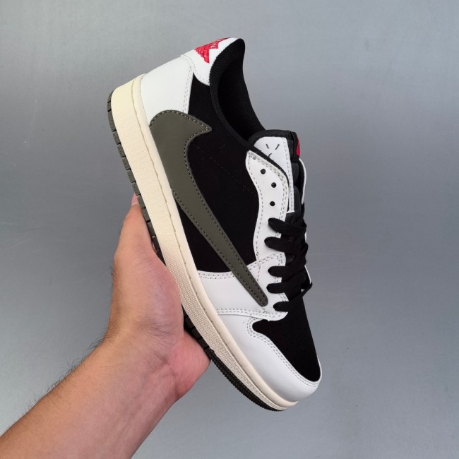 5A Air Jordan 1 Low OG Medium Olive Sneaker Basketball Shoes DZ4137-106