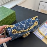 Original Women's marmont Printed chain bag blue