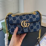 Original Women's marmont Printed chain bag blue