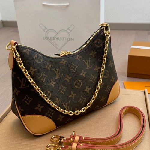 Top Original Boulogne BlackBrown Shoulder Bags M45831 29x16cm