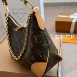 Top Original Boulogne BlackBrown Shoulder Bags M45831 29x16cm