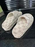 5A Women's Interlocking G Thick Sole Non-Slip Slide Beige