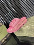 Women's Interlocking G Thick Sole Non-Slip Slide Pink