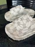 5A Women's Interlocking G Thick Sole Non-Slip Slide Beige