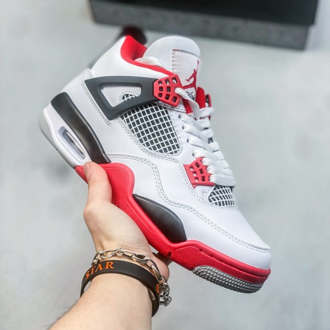 5A Air Jordan 4 Retro Fire Red Sneakers Basketball Shoes DC7770-160