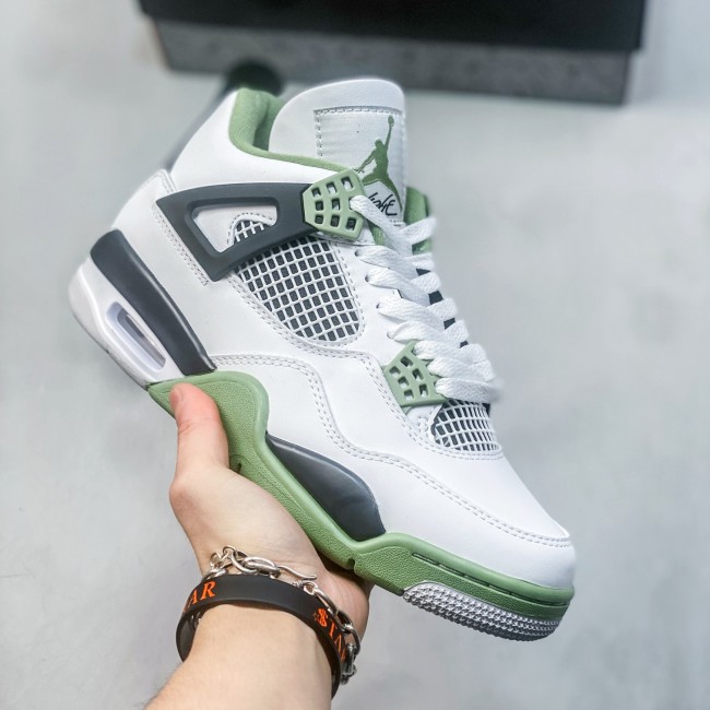 5A Air Jordan 4 Retro Oil Green Sneakers Basketball Shoes AQ9129-103