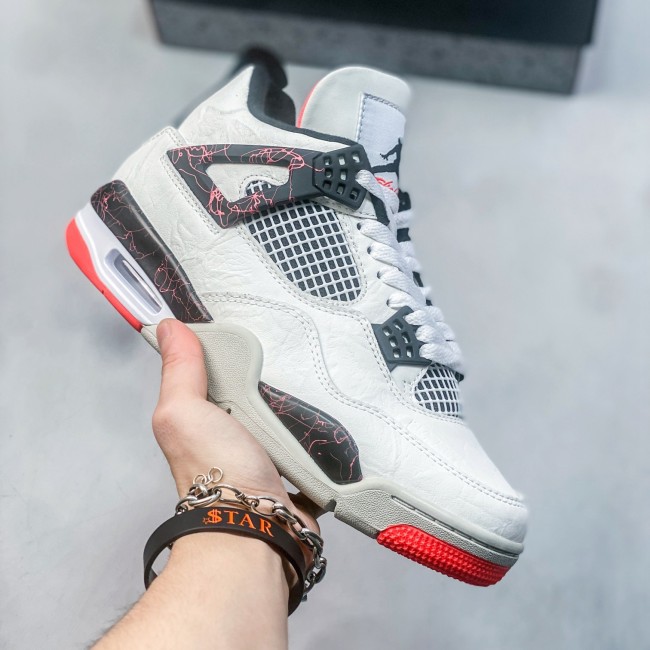 5A Air Jordan 4 Retro Hot Lava Sneakers Basketball Shoes 308497-116