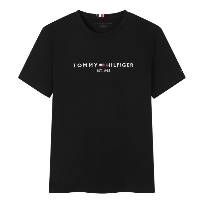 5A Embroidered Logo Crew Neck T-Shirt Black 3303 2