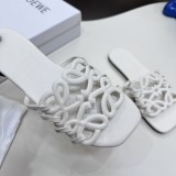 Original Petal Anagram Slide In Soft Calfskin