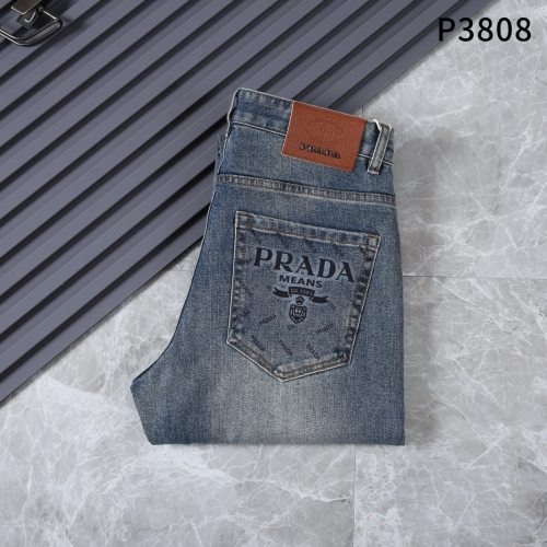 5A Luxury Stretch Straight Jeans for Men 3808