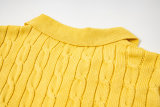 Original Women Cable-Knit Polo Shirt