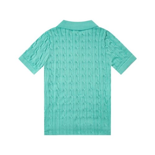 Original Women Cable-Knit Polo Shirt