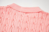 Original Women Cable-Knit Polo Shirt