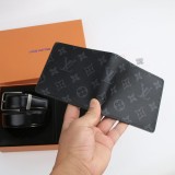 5A Pin Buckle Belt and Wallet Gift Set