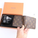 5A Pin Buckle Belt and Wallet Gift Set