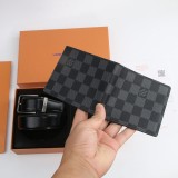 5A Pin Buckle Belt and Wallet Gift Set