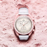 5A Fashion MoonSwatch Mission to Venus Quartz Watch Pink