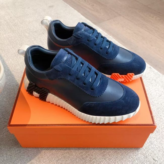 Original Bouncing Sneaker in calfskin Man's Women's Shoes Black