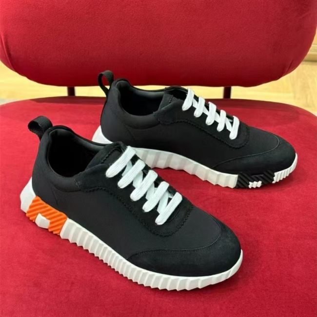 Original Bouncing Sneaker in calfskin Man's Women's Shoes Black