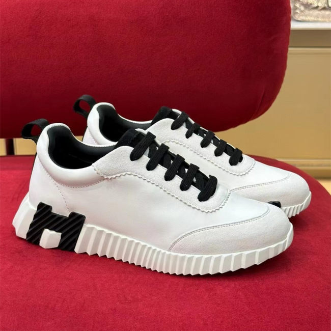 Original Bouncing Sneaker in calfskin Man's Women's Shoes Black