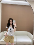 5A Women Cotton Jersey V-Neck Tee T-shirt