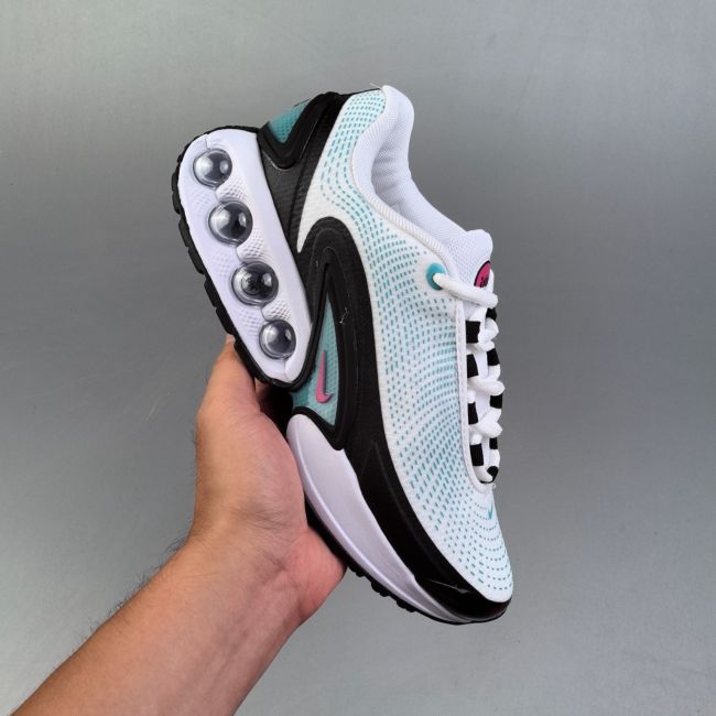 5A Air Max Dn White Photon Dust Metallic Silver Black  – Dynamic Air Cushion Running Shoes DV3337-009