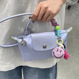 5A Le Pliage Pouch with Handle Mini Tote Bag Light Purple 014