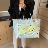 5A Cotton Canvas Vanity Tote Bag