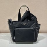 Top Original Nylon Tote Bag for Moms - Spacious Diaper Bag with Inserts & Cup Holders