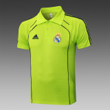 5A 25~26 Real Madrid Training Polo Shirt - Fluorescent Green Football Top