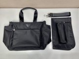 Top Original Nylon Tote Bag for Moms - Spacious Diaper Bag with Inserts & Cup Holders