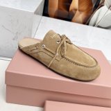 Original Faded Suede Mules Round Toe Slip-On
